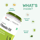 andMe Vitamin D3 Capsules, 120 Capsules | 400 IU per serving for stronger bones, better immunity and improved teeth